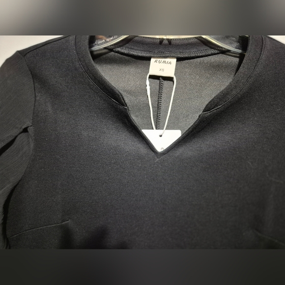 Elegant Black Dress with Sheer Sleeves. NWT - Picture 6 of 9